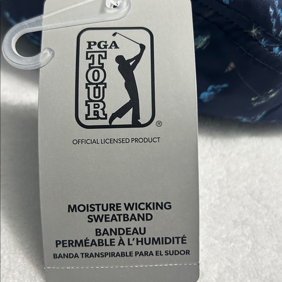 PGA Tour O/S Hat Men's Conversational FAdjustable Cap Peacoat navy golf cart NWT - Picture 9 of 10